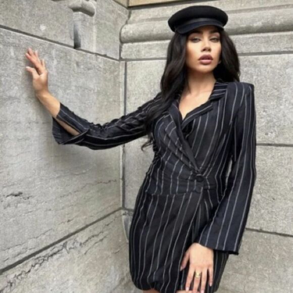 ZARA STRIPED BLAZER DRESS SPECIAL EDITION - Picture 9 of 9